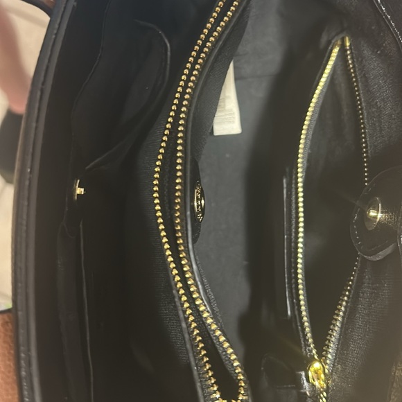 Burberry Black and Brown Leather purse with plaid on sides and Burberry wallet - Picture 7 of 11